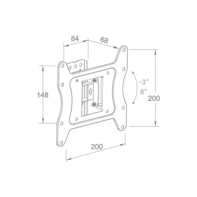 TV, Audio-Video si Foto - Accesorii TV si audio - Suporturi TV - Suport TV de perete Well TVS-LCD-TLA43-WL, reglabil, 13"- 43" - Infinity.ro
