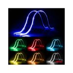 Auto si Moto - Piese auto si accesorii - Caroserie - Faruri, stopuri si proiectoare - Set 2buc Banda Led Auto flexibile cu controler multicolor RGB 2x30cm, 12V, Amio - Infinity.ro