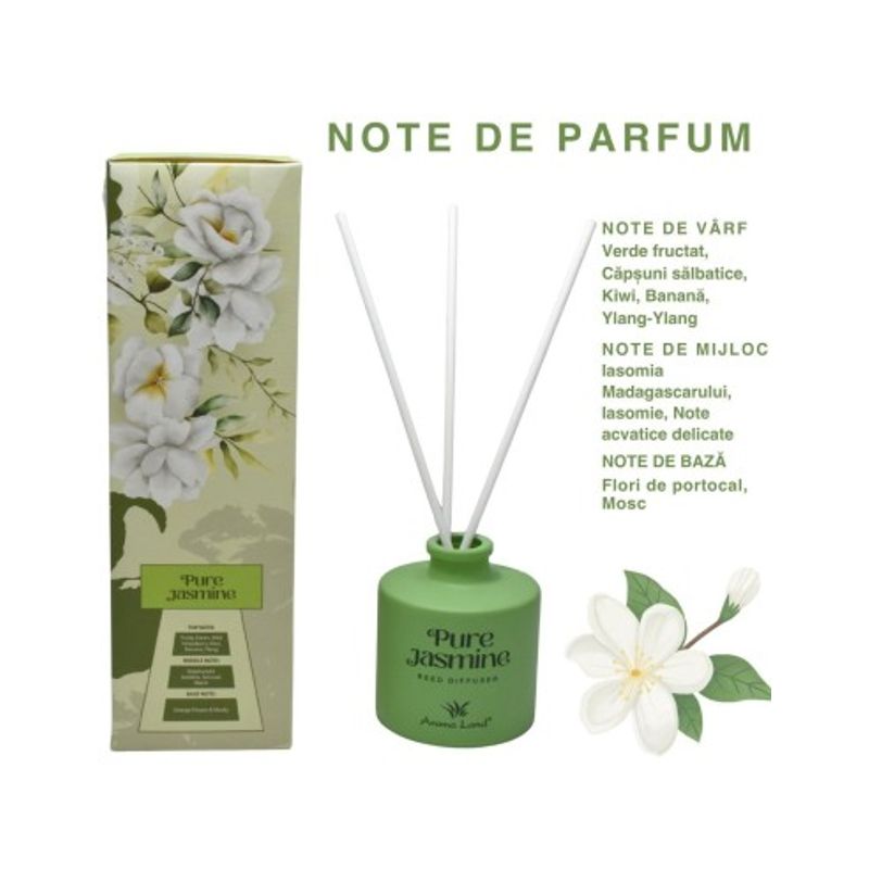 Casa si Gradina - Decoratiuni - Aromaterapie si lumanari - Odorizante camera - Odorizant de camera Aroma Land, Pure Jasmine, 100ml - Infinity.ro