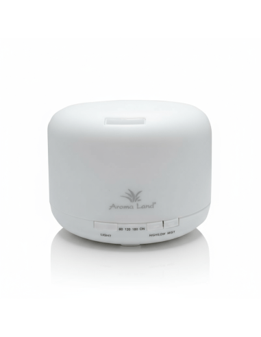 Difuzor de aromaterapie, Aroma Land, Relax, Alb, 500 ml + 2 buc Ulei Aromaterapie