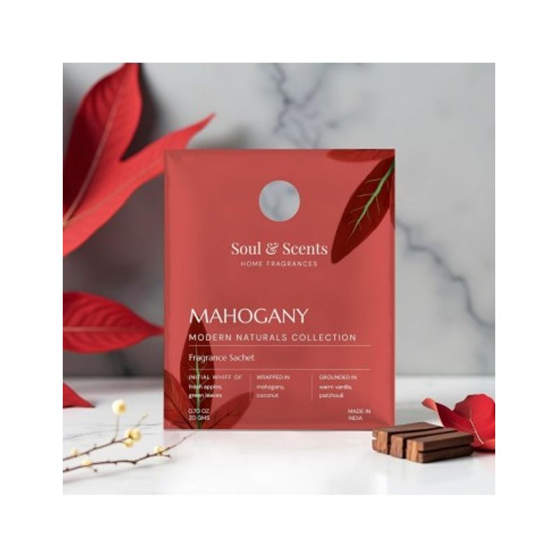 Casa si Gradina - Decoratiuni - Aromaterapie si lumanari - Odorizante camera - Saculet Parfumat Garderoba, Soul & Scents, Mahogany - Infinity.ro