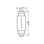 Auto si Moto - Electrice auto - Iluminare si semnalizare - Becuri auto - Set 2 Becuri C5W, 12V, 5W, Osram - Infinity.ro