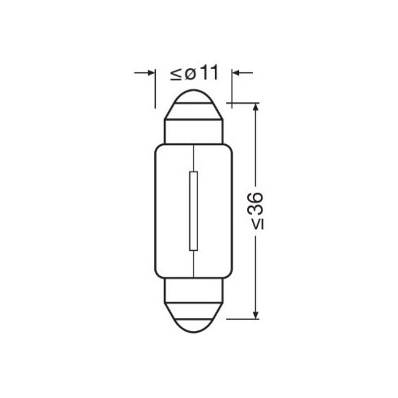 Auto si Moto - Electrice auto - Iluminare si semnalizare - Becuri auto - Set 2 Becuri C5W, 12V, 5W, Osram - Infinity.ro