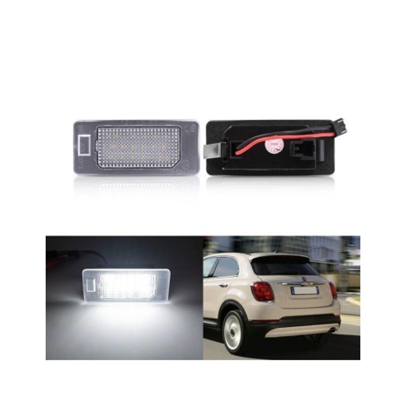 Auto si Moto - Electrice auto - Iluminare si semnalizare - Lumini ambientale - Set 2 Lampi numar LED Fiat 500X 2014-2018 - Infinity.ro
