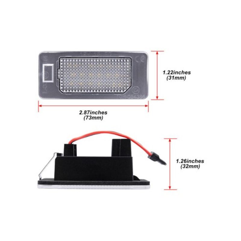 Auto si Moto - Electrice auto - Iluminare si semnalizare - Lumini ambientale - Set 2 Lampi numar LED Fiat 500X 2014-2018 - Infinity.ro