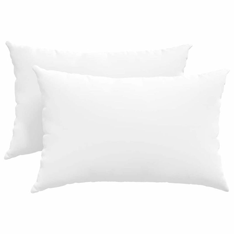 Casa si Gradina - Textile si covoare - Perne si pilote - Perne decorative - Perne pentru canapea 2 pcs Alb 40 x 60 cm tesatura - Infinity.ro