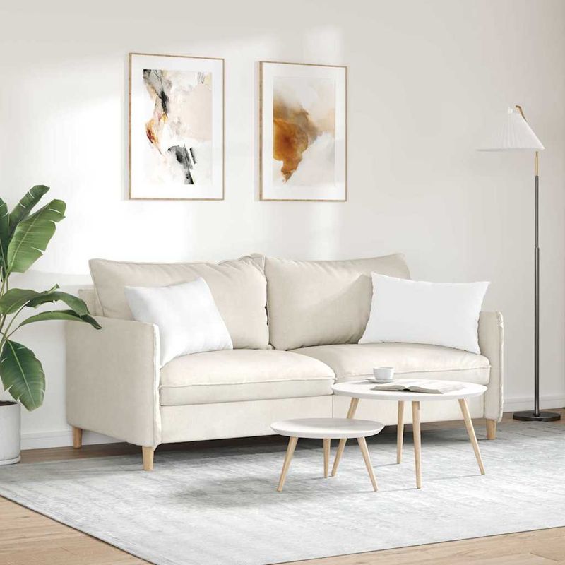 Casa si Gradina - Textile si covoare - Perne si pilote - Perne decorative - Perne pentru canapea 2 pcs Alb 40 x 60 cm tesatura - Infinity.ro