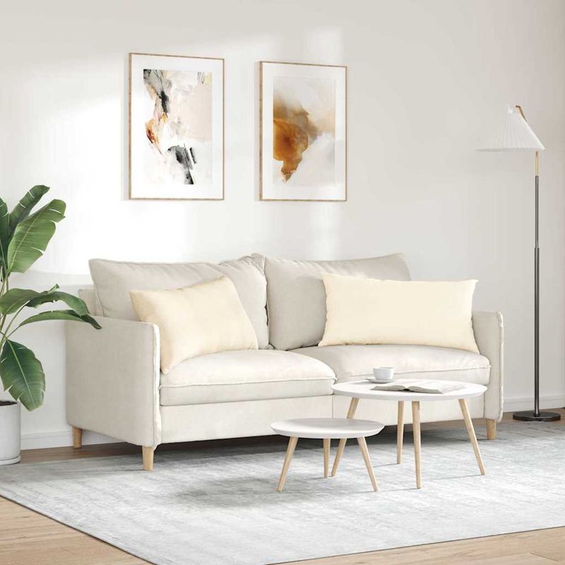 Casa si Gradina - Textile si covoare - Perne si pilote - Perne decorative - Perne pentru canapea 2 pcs Crem 80 x 40 cm - Infinity.ro