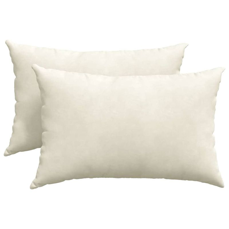 Casa si Gradina - Textile si covoare - Perne si pilote - Perne decorative - Perne pentru canapea 2 pcs Crem 60 x 40 cm - Infinity.ro