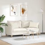 Casa si Gradina - Textile si covoare - Perne si pilote - Perne decorative - Perne pentru canapea 2 pcs Crem 60 x 40 cm - Infinity.ro