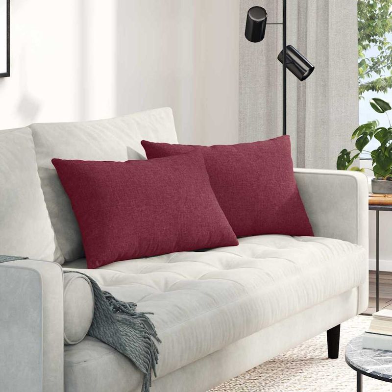 Casa si Gradina - Textile si covoare - Perne si pilote - Perne decorative - Perne pentru canapea 2 pcs bordo 40 x 60 cm - Infinity.ro