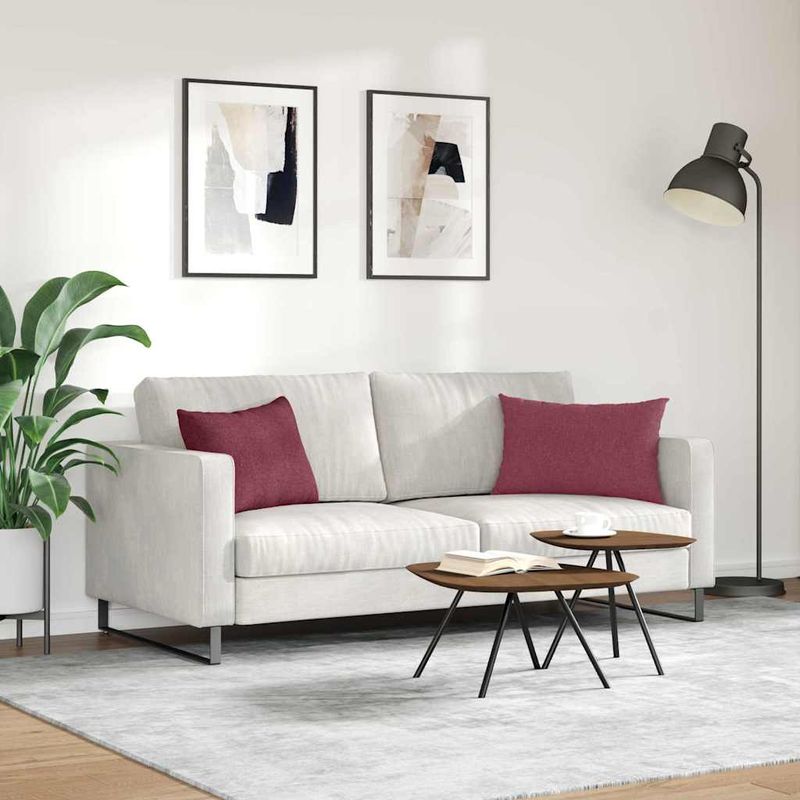Casa si Gradina - Textile si covoare - Perne si pilote - Perne decorative - Perne pentru canapea 2 pcs bordo 40 x 60 cm - Infinity.ro