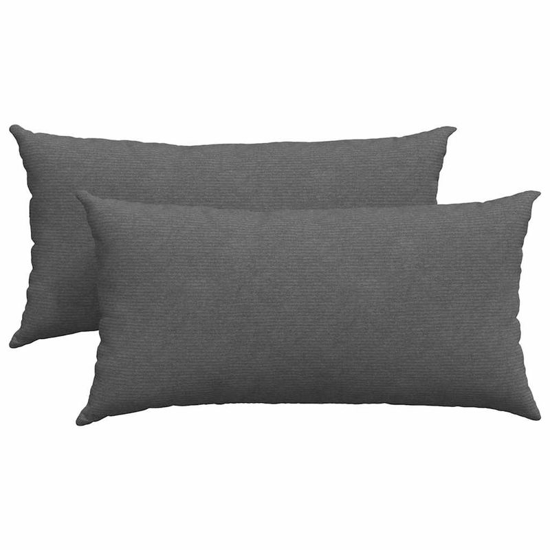 Casa si Gradina - Textile si covoare - Perne si pilote - Perne decorative - Perne pentru canapea 2 pcs Gri inchis 80 x 40 cm - Infinity.ro