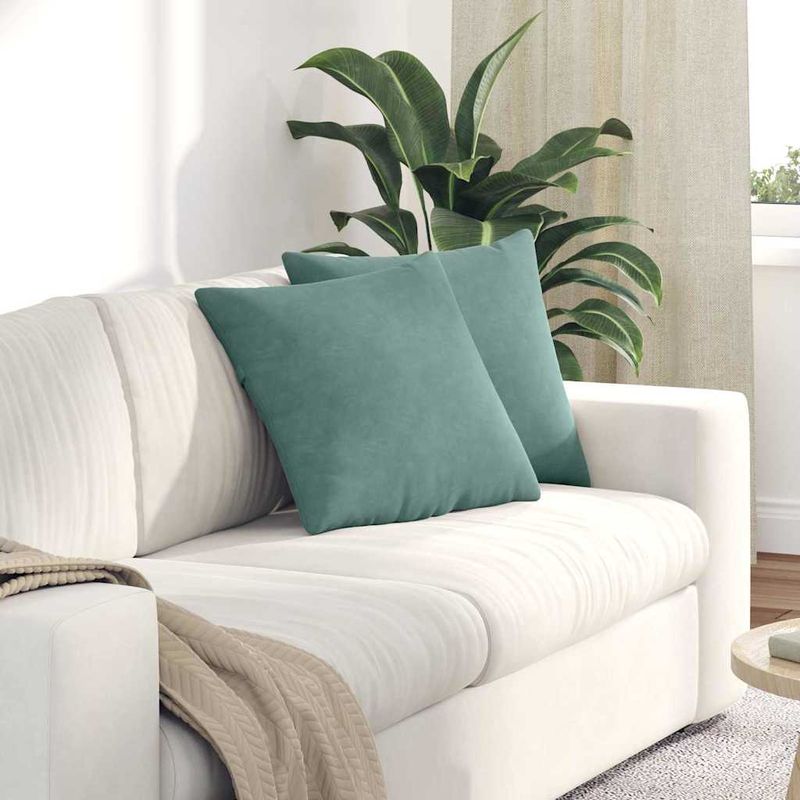 Casa si Gradina - Textile si covoare - Perne si pilote - Perne decorative - Perne pentru canapea 2 pcs Verde Marii 45 x 45 cm - Infinity.ro