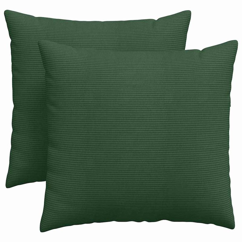 Casa si Gradina - Textile si covoare - Perne si pilote - Perne decorative - Perne pentru canapea 2 pcs Verde inchis 45 x 45 cm - Infinity.ro