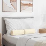 Casa si Gradina - Textile si covoare - Perne si pilote - Perne decorative - Perne Bolster 2 pcs Crem Ø 15 x 40 cm Tesatura din corduroy - Infinity.ro