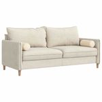 Casa si Gradina - Textile si covoare - Perne si pilote - Perne decorative - Perne Bolster 2 pcs Crem Ø 15 x 40 cm Tesatura din corduroy - Infinity.ro