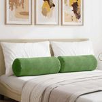 Casa si Gradina - Textile si covoare - Perne si pilote - Perne decorative - Perne Bolster 2 pcs Verde deschis Ø 25 x 70 cm - Infinity.ro