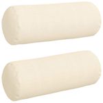 Casa si Gradina - Textile si covoare - Perne si pilote - Perne decorative - Perne Bolster 2 pcs Crem Ø 25 x 70 cm Tesatura din corduroy - Infinity.ro