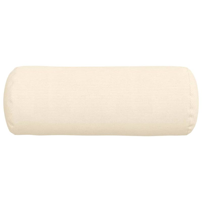 Casa si Gradina - Textile si covoare - Perne si pilote - Perne decorative - Perne Bolster 2 pcs Crem Ø 25 x 70 cm Tesatura din corduroy - Infinity.ro