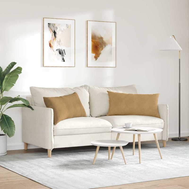 Casa si Gradina - Textile si covoare - Perne si pilote - Perne decorative - Perne pentru canapea 2 pcs Maro 80 x 40 cm - Infinity.ro