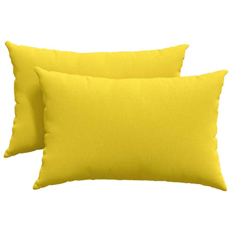 Casa si Gradina - Textile si covoare - Perne si pilote - Perne decorative - Perne pentru canapea 2 pcs Galben deschis 40 x 60 cm tesatura - Infinity.ro
