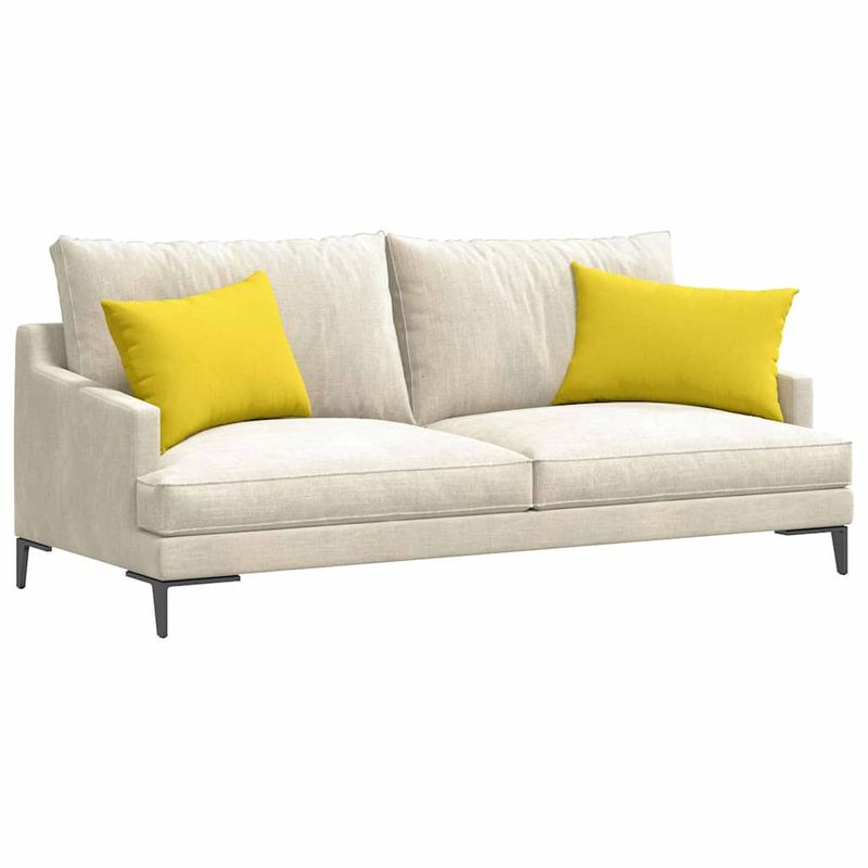 Casa si Gradina - Textile si covoare - Perne si pilote - Perne decorative - Perne pentru canapea 2 pcs Galben deschis 40 x 60 cm tesatura - Infinity.ro