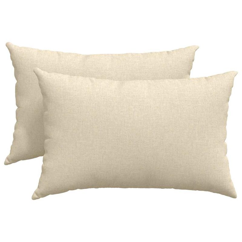 Casa si Gradina - Textile si covoare - Perne si pilote - Perne decorative - Perne pentru canapea 2 pcs Crem 40 x 60 cm tesatura - Infinity.ro