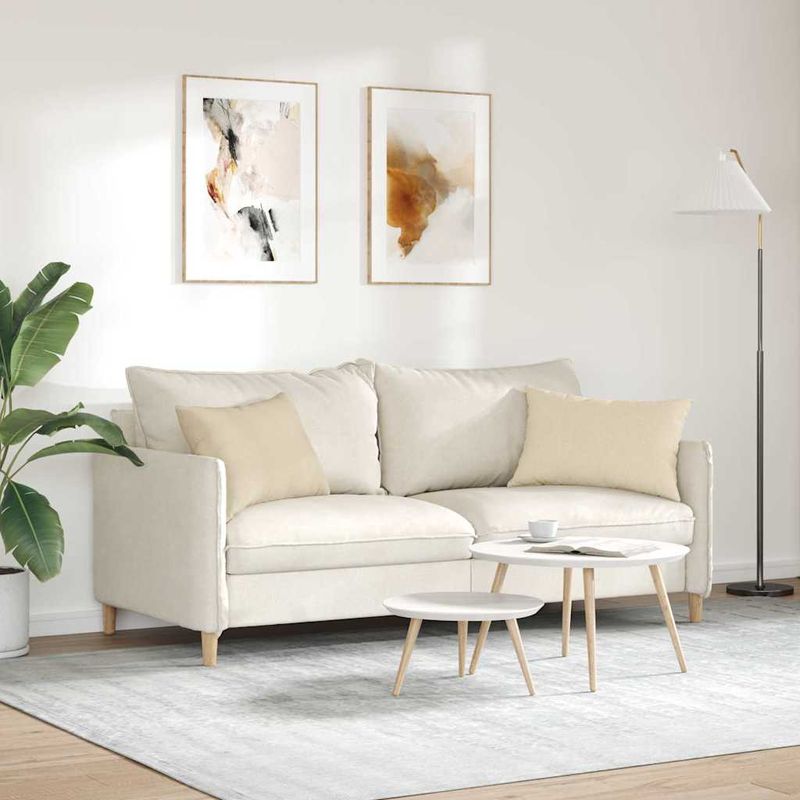 Casa si Gradina - Textile si covoare - Perne si pilote - Perne decorative - Perne pentru canapea 2 pcs Crem 40 x 60 cm tesatura - Infinity.ro
