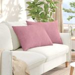 Casa si Gradina - Textile si covoare - Perne si pilote - Perne decorative - Perne pentru canapea 2 pcs Roz 70 x 50 cm Tesatura din corduroy - Infinity.ro