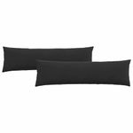 Casa si Gradina - Textile si covoare - Perne si pilote - Perne decorative - Perne pentru canapea 2 pcs Negru 145 x 40 cm - Infinity.ro