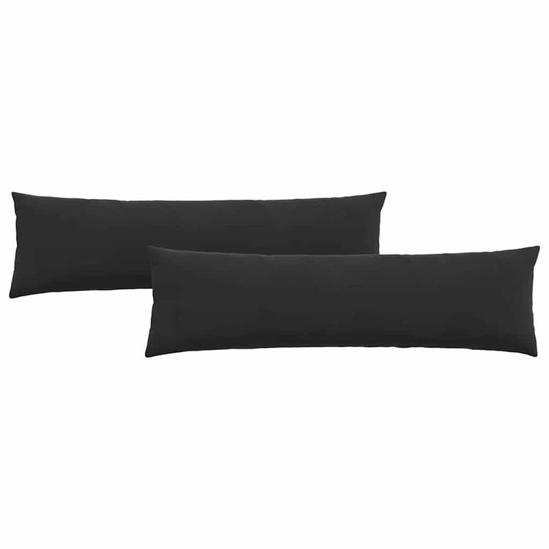 Casa si Gradina - Textile si covoare - Perne si pilote - Perne decorative - Perne pentru canapea 2 pcs Negru 145 x 40 cm - Infinity.ro
