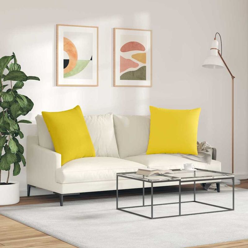 Casa si Gradina - Textile si covoare - Perne si pilote - Perne decorative - Perne pentru canapea Galben deschis tesatura - Infinity.ro