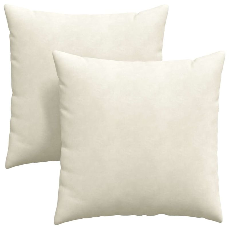 Casa si Gradina - Textile si covoare - Perne si pilote - Perne decorative - Perne pentru canapea 2 pcs Crem 80 x 80 cm - Infinity.ro