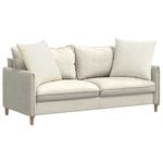 Casa si Gradina - Textile si covoare - Perne si pilote - Perne decorative - Perne pentru canapea 2 pcs Crem 80 x 80 cm - Infinity.ro