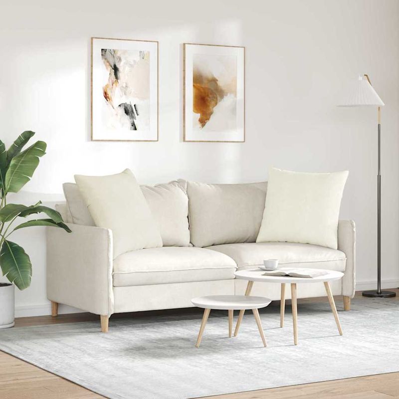 Casa si Gradina - Textile si covoare - Perne si pilote - Perne decorative - Perne pentru canapea 2 pcs Crem 80 x 80 cm - Infinity.ro