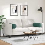 Casa si Gradina - Textile si covoare - Perne si pilote - Perne decorative - Perne Bolster 2 pcs Verde inchis Ø 25 x 70 cm - Infinity.ro