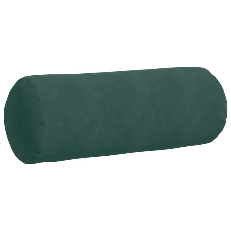 Casa si Gradina - Textile si covoare - Perne si pilote - Perne decorative - Perne Bolster 2 pcs Verde inchis Ø 25 x 70 cm - Infinity.ro