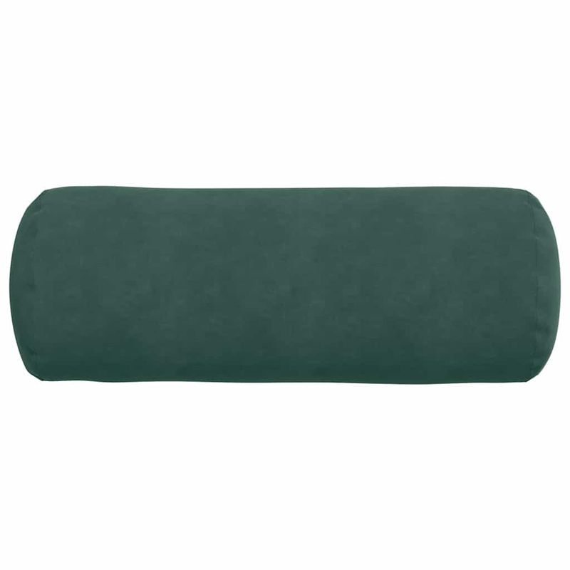 Casa si Gradina - Textile si covoare - Perne si pilote - Perne decorative - Perne Bolster 2 pcs Verde inchis Ø 25 x 70 cm - Infinity.ro