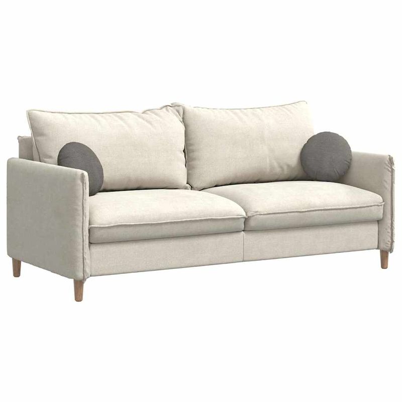 Casa si Gradina - Textile si covoare - Perne si pilote - Perne decorative - Perne de Sezut 2 pcs Gri deschis Ø 30 cm Tesatura din corduroy - Infinity.ro