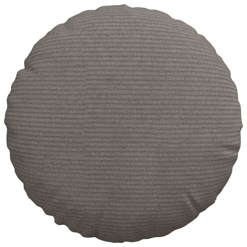 Casa si Gradina - Textile si covoare - Perne si pilote - Perne decorative - Perne de Sezut 2 pcs Gri deschis Ø 30 cm Tesatura din corduroy - Infinity.ro