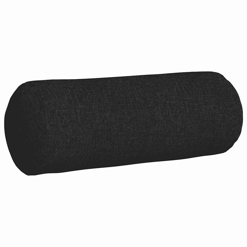 Casa si Gradina - Textile si covoare - Perne si pilote - Perne decorative - Perne Bolster 2 pcs Negru Ø 25 x 70 cm tesatura - Infinity.ro