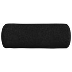Casa si Gradina - Textile si covoare - Perne si pilote - Perne decorative - Perne Bolster 2 pcs Negru Ø 25 x 70 cm tesatura - Infinity.ro