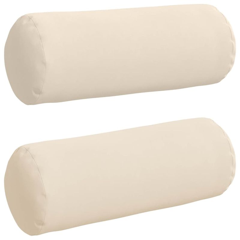 Casa si Gradina - Textile si covoare - Perne si pilote - Perne decorative - Perne Bolster 2 pcs Bej Ø 25 x 70 cm Tesatura din microfibra - Infinity.ro