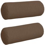 Casa si Gradina - Textile si covoare - Perne si pilote - Perne decorative - Perne Bolster 2 pcs Maro Ø 25 x 70 cm tesatura - Infinity.ro