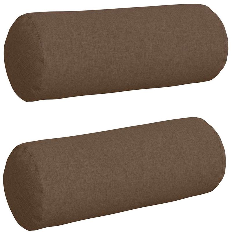 Casa si Gradina - Textile si covoare - Perne si pilote - Perne decorative - Perne Bolster 2 pcs Maro Ø 25 x 70 cm tesatura - Infinity.ro