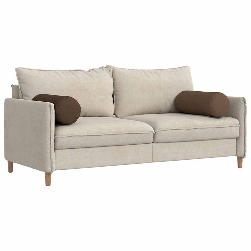 Casa si Gradina - Textile si covoare - Perne si pilote - Perne decorative - Perne Bolster 2 pcs Maro Ø 25 x 70 cm tesatura - Infinity.ro