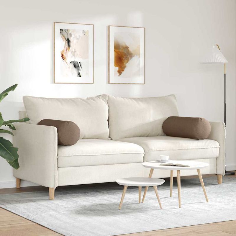 Casa si Gradina - Textile si covoare - Perne si pilote - Perne decorative - Perne Bolster 2 pcs Maro Ø 25 x 70 cm tesatura - Infinity.ro