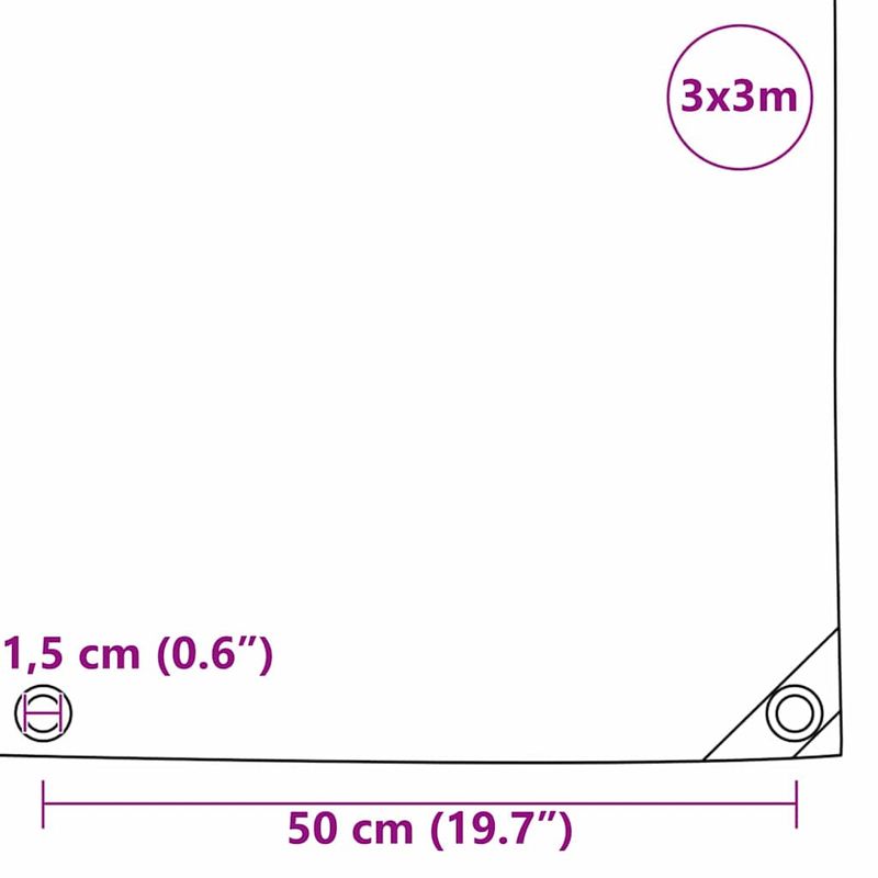 Casa si Gradina - Gradina si terasa - Umbrele si pavilioane - Pavilioane - Panza 650g / m² Maro 3 x 3 m Panza cu acoperire PVC - Infinity.ro
