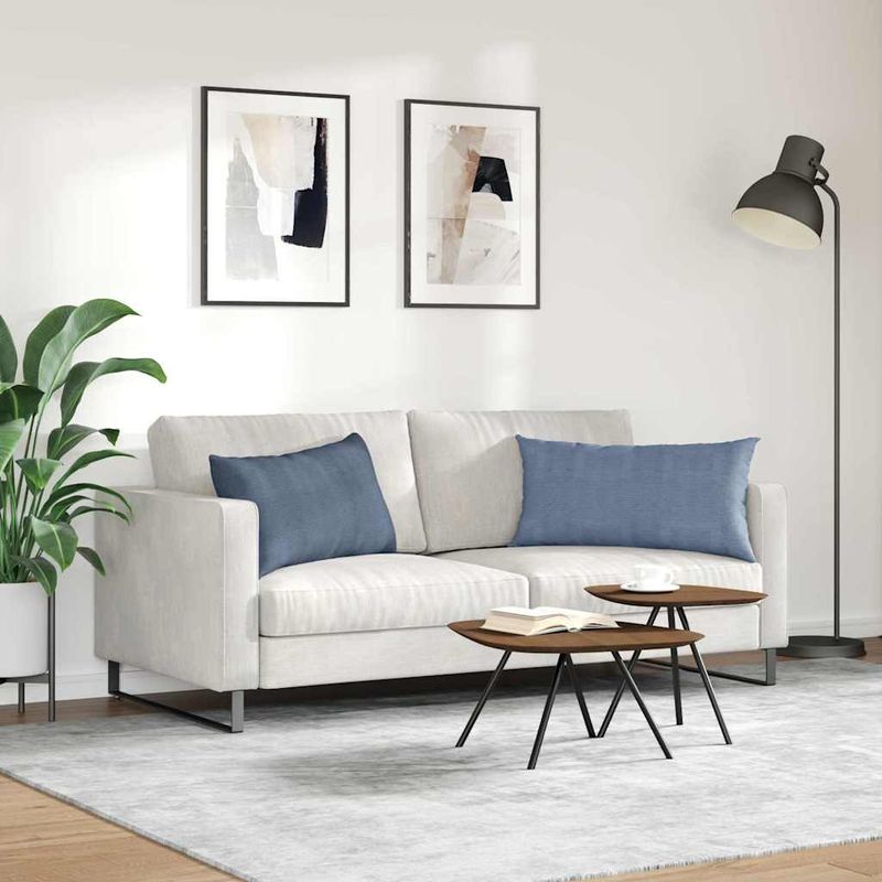 Casa si Gradina - Textile si covoare - Perne si pilote - Perne decorative - Perne pentru canapea 2 pcs albastru 80 x 40 cm - Infinity.ro